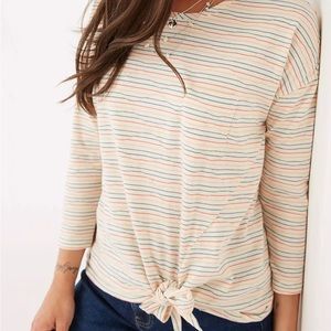 Fatface Pia Tie Knit Top - US 14